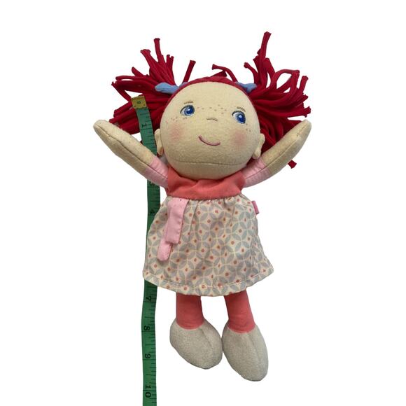 HABA Soft Doll Mirli 8" First Baby Doll Pale with Red Pigtails - Picture 9 of 9